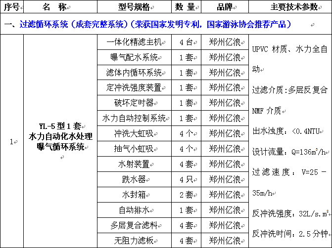 游泳池设备价格